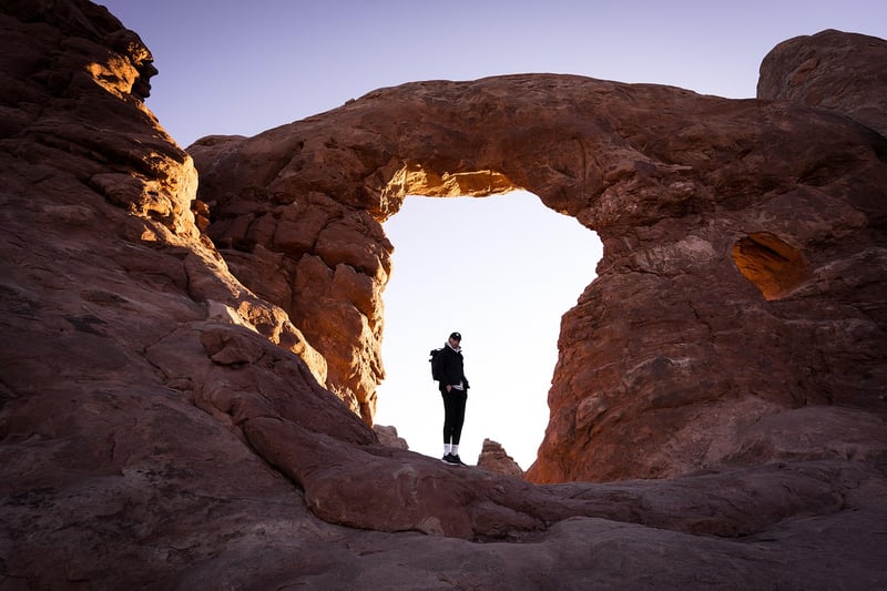 Hiker in nature